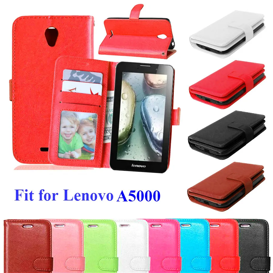 Чехол-книжка для lenovo A5000, кожаный чехол-кошелек для lenovo A 5000, флип-чехол для телефона, чехол с отделениями для карт, подставка