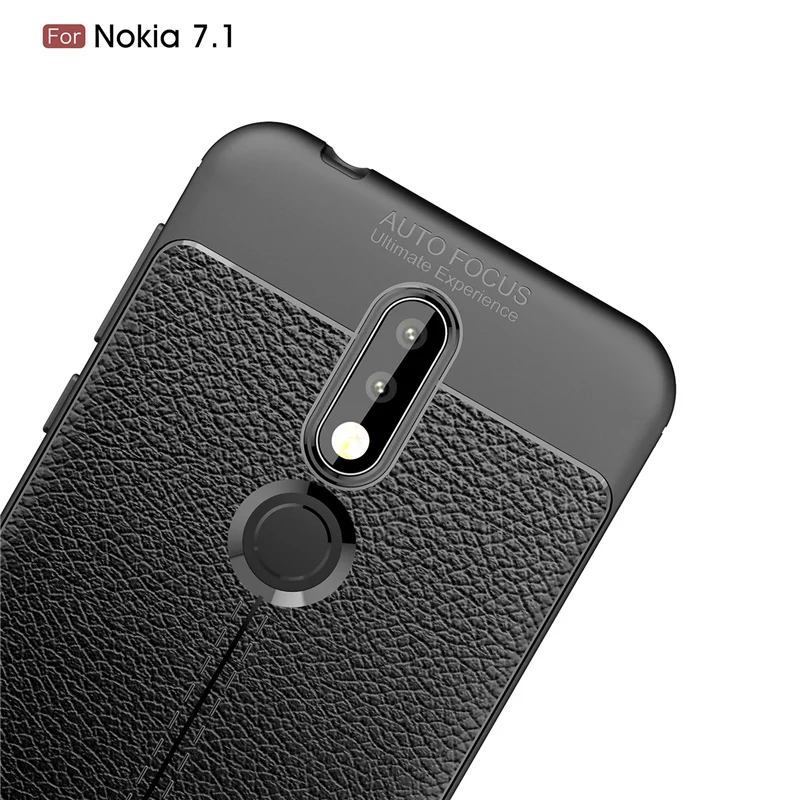 Чехол для телефона Nokia 7 1 роскошный Противоскользящий мягкий силиконовый