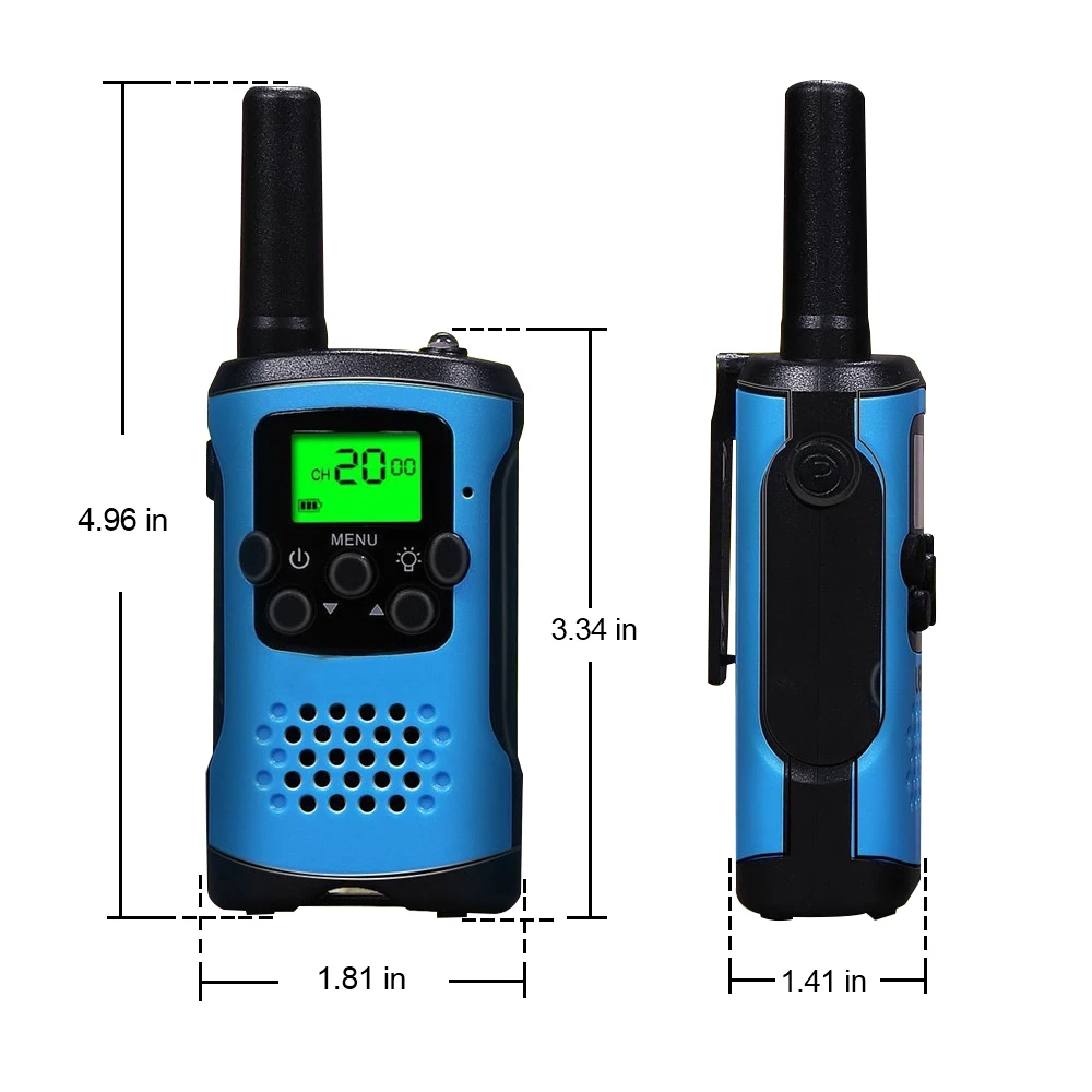 2 Way Радио Мини иди и болтай Walkie Talkie для детей подарок приемник Hf Радио 0,5 W PMR446 FRS/GMRS 8/22CH VOX PTT фонарик ЖК-дисплей дисплей для детей