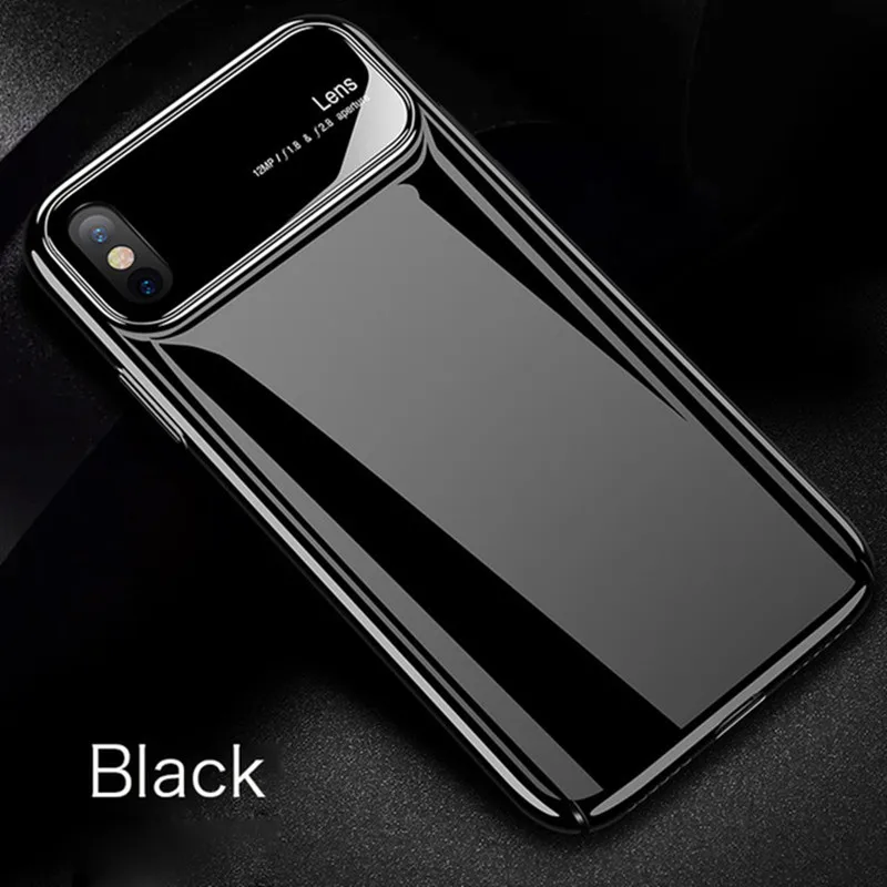 Роскошный ультратонкий светильник Пластик бампер чехол для iPhone XS Max X 8P 7 8 7