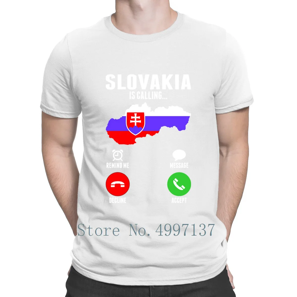 Мужская свободная футболка с принтом летняя Базовая в европейском стиле Voice Is Call
