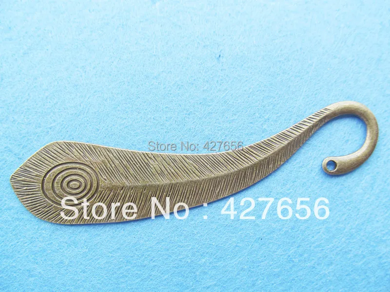 3 шт. античный серебряный тон/античная бронза с отпечатком пальца Kanzashi/Закладка