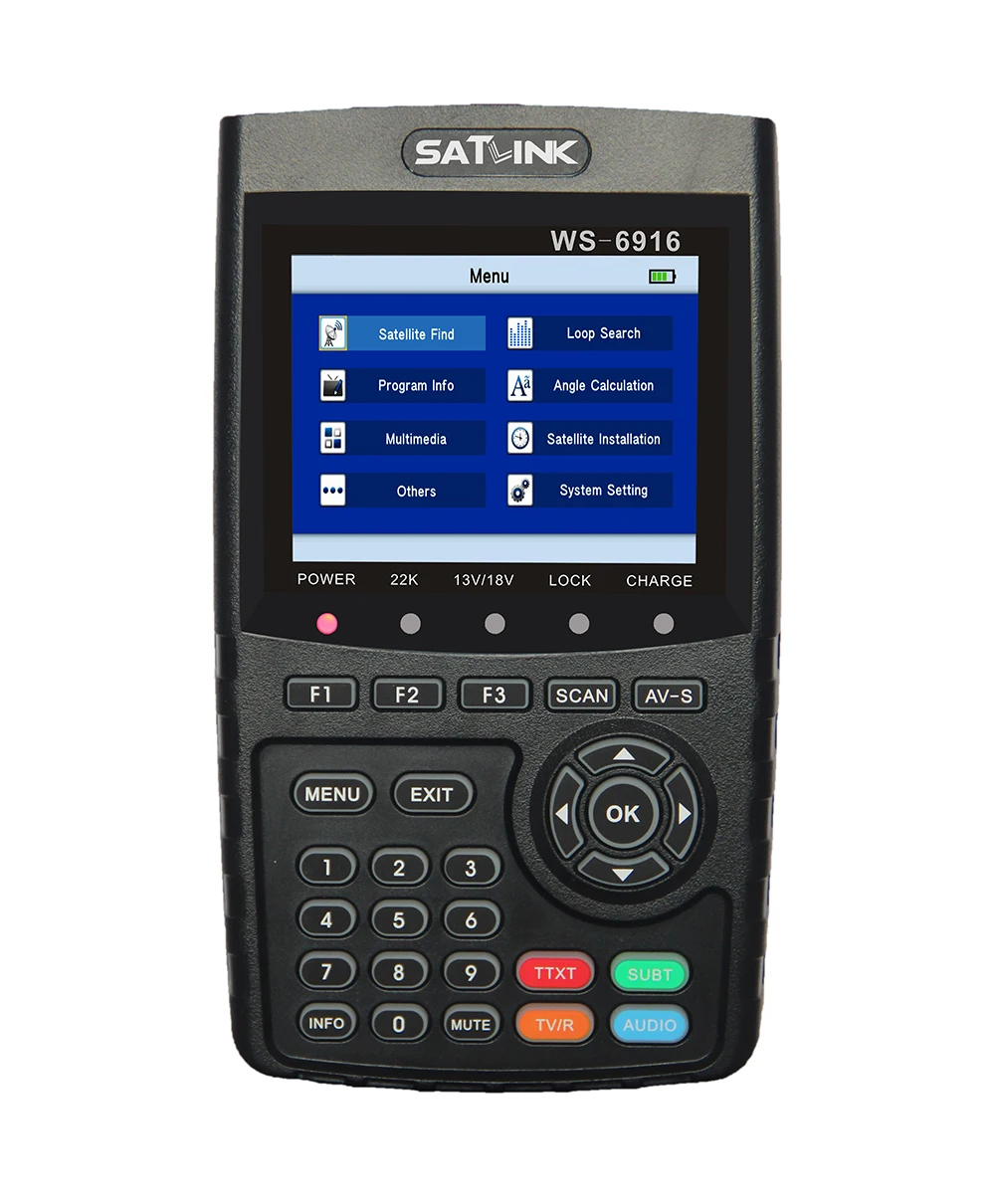 [Подлинный] Satlink WS-6916 HD DVB-S2 высокой четкости спутниковый искатель спутниковый измеритель MPEG-2/MPEG-4 Satlink WS 6916 Sat link 6916