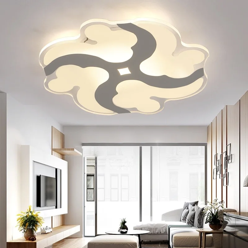

Ultra-thin LED Acrylic Ceiling Light Xiangyun Dimming Living Room Children's Bedroom Restaurant Study Ceiling lights AC110-240V