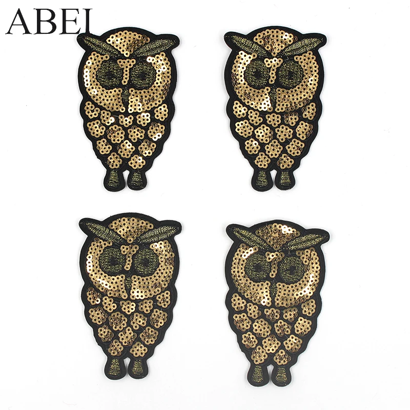 10 шт. с блестками аппликацией в виде совы для шитья одежды бейджи сделай сам