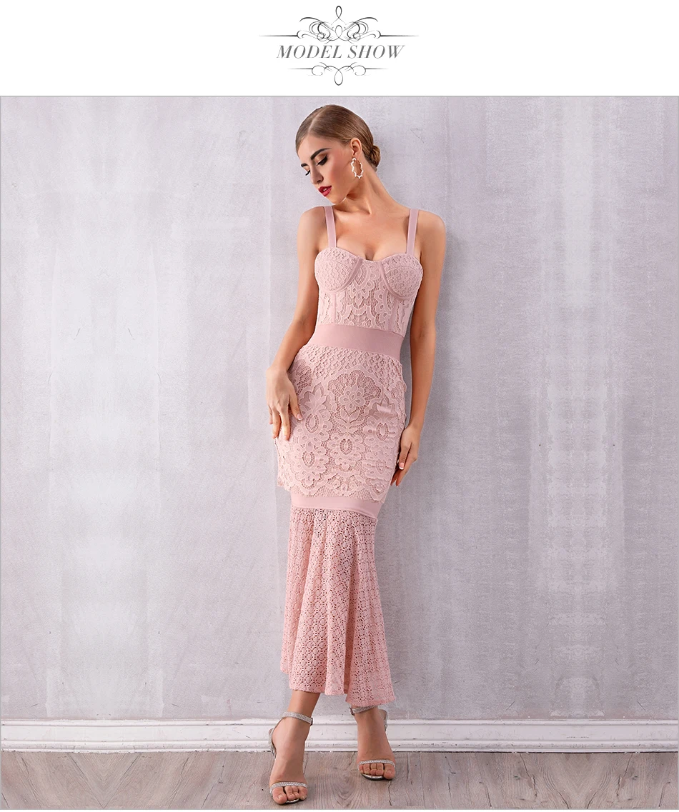 Adyce Новое Женское кружевное Бандажное Платье Vestidos сексуальное без рукавов на тонких бретелях Клубное платье элегантное платье для вечеринок подиума
