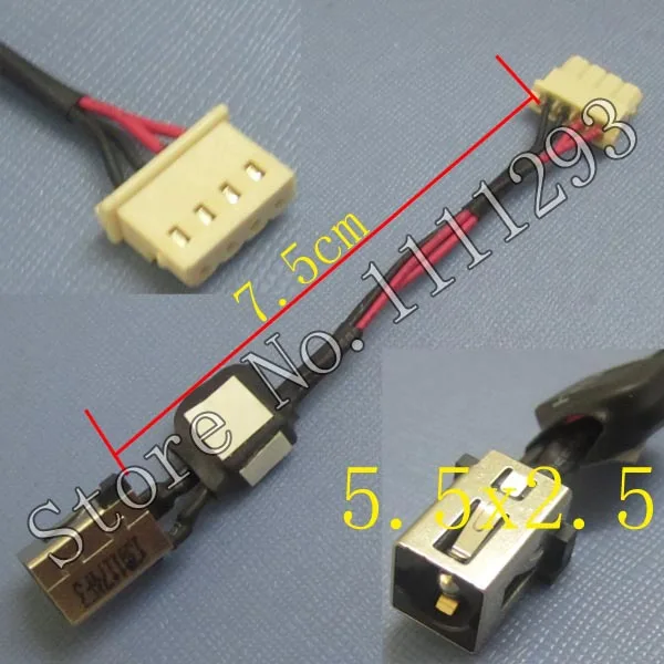 Разъем питания постоянного тока с кабелем для Toshiba Satellite C805 C840 C840D C845 C845D L800 L840 L840D