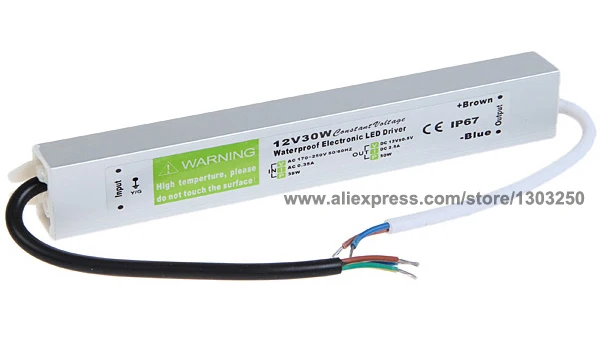 AC DC 12V 2.5A освещение Трансформатор источник питания 30W Светодиодный драйвер