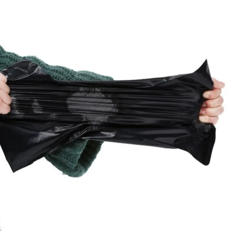 Высокое качество оптовая продажа 45*55 см черные полиэтиленовые пакеты для