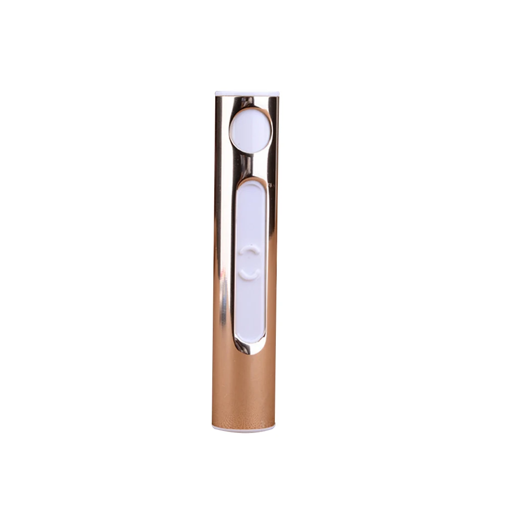 Мини USB Зажигалка перезаряжаемая двухсторонняя ветрозащитная Электронная зажигалка тонкая электрическая зажигалка для сигарет гаджет мощная беспламенная