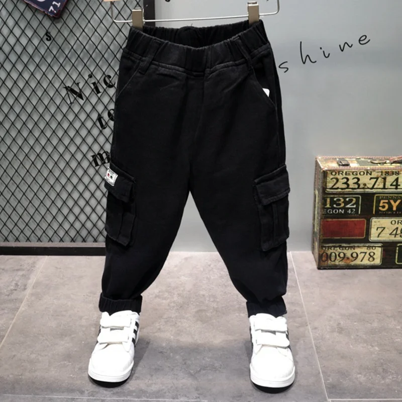 От 2 до 7 лет для мальчиков на весну и осень повседневные хлопковые однотонные