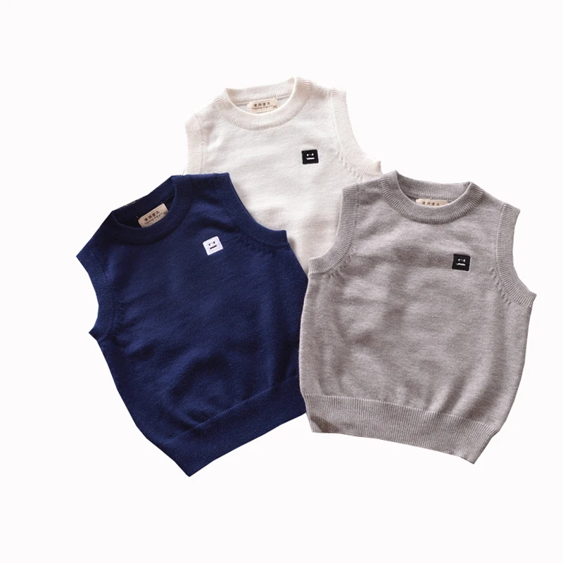 Свитер-жилет для детей 1-5 лет осенне-зимняя детская одежда 2018 повседневная с