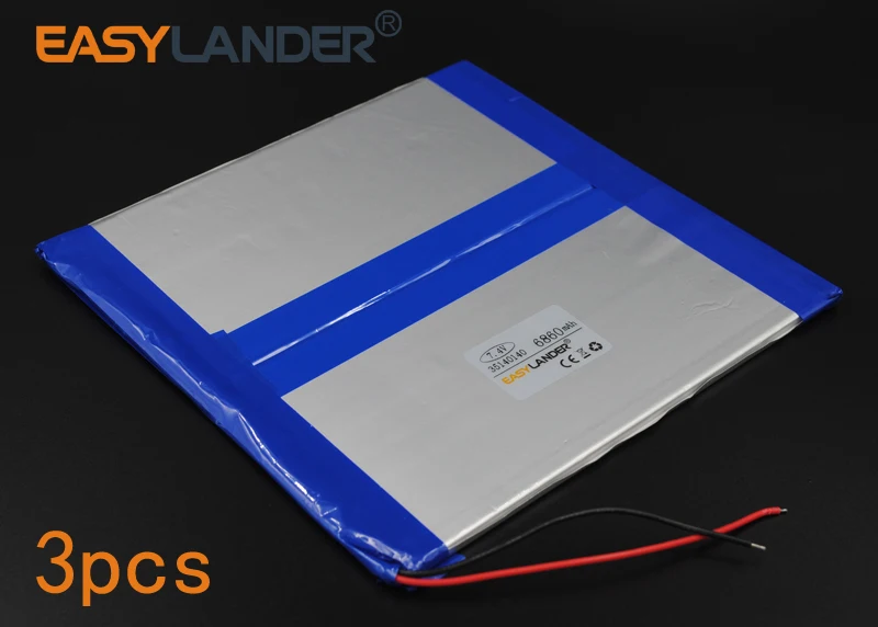 3 шт./лот 7 4 в 6800 мА · ч литий-полимерный литий-ионный аккумулятор для Power Bank Tablet PC Cell