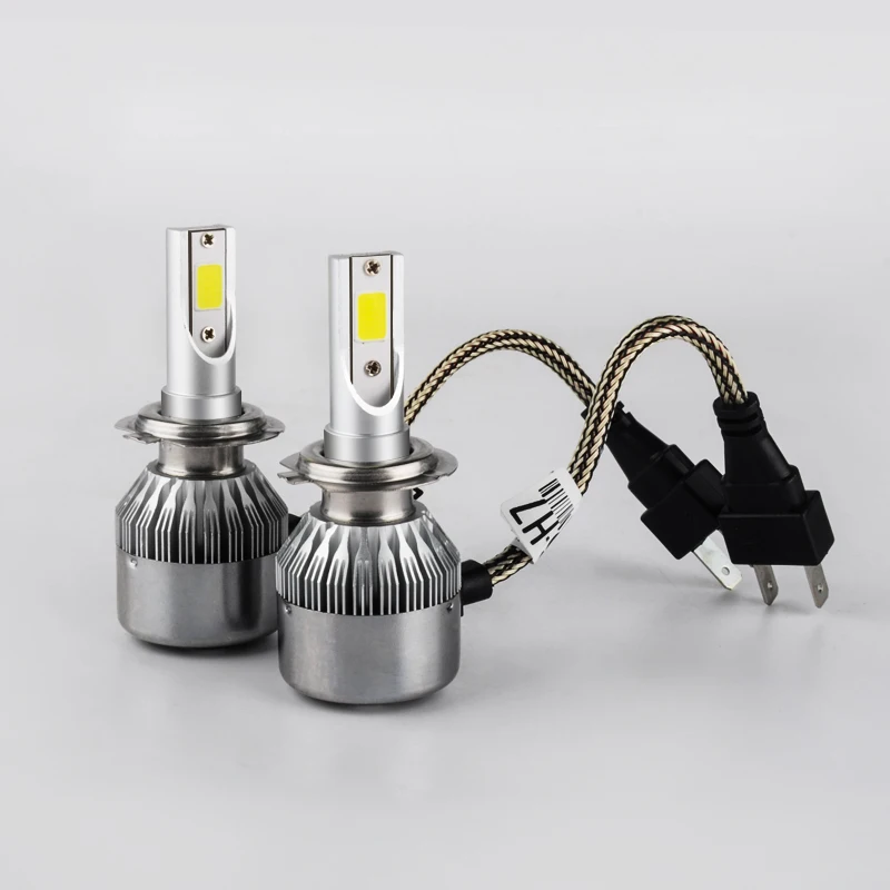 

Shipping by DHL 5 pairs C6 Car Headlight 72W 7600LM Led Light Bulbs H1 H3 H7 9005 9006 H11 H4 9007 Automobiles Headlamp 6000K