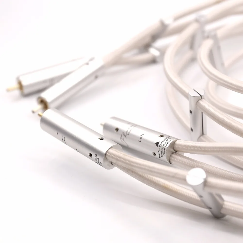 YTER серебристый кабель Hi Fi аудио RCA для подключения высокочастотный сигнальный CD