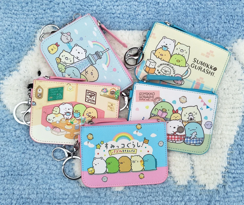 Мини кошелек из искусственной кожи с мультипликационным принтом ЦУМ отделением