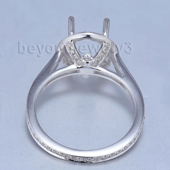 Круглое обручальное кольцо 8 мм In14k белое золото натуральный диаметр