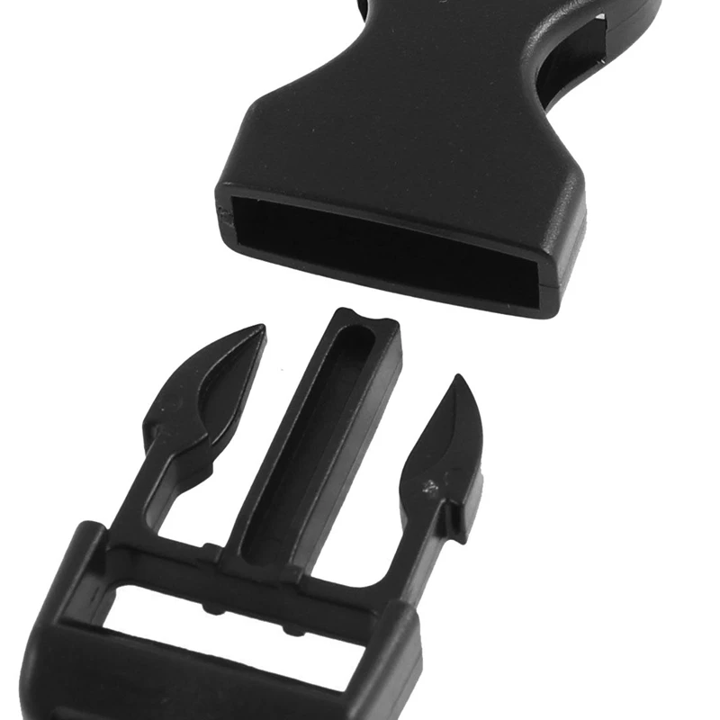 Plastic Luggage Backpack Side Quick Release Buckle Clasps 2 Pcs Black | Дом и сад