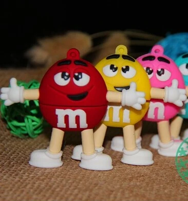 Usb Flash Drive Cartoon Chocolate M&ampM Memory Card Pen 32GB Stick 64G Pendrive 128GB 16G 8G Best Gift | Компьютеры и офис