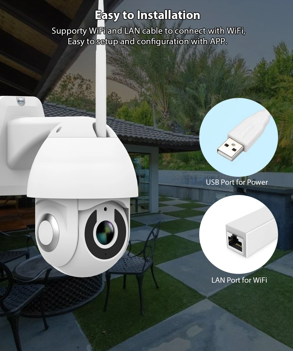 Tuya WiFi Беспроводная Домашняя безопасность HD 1080P Ip камера умная двухсторонняя аудио ночное видение PTZ Обнаружение движения