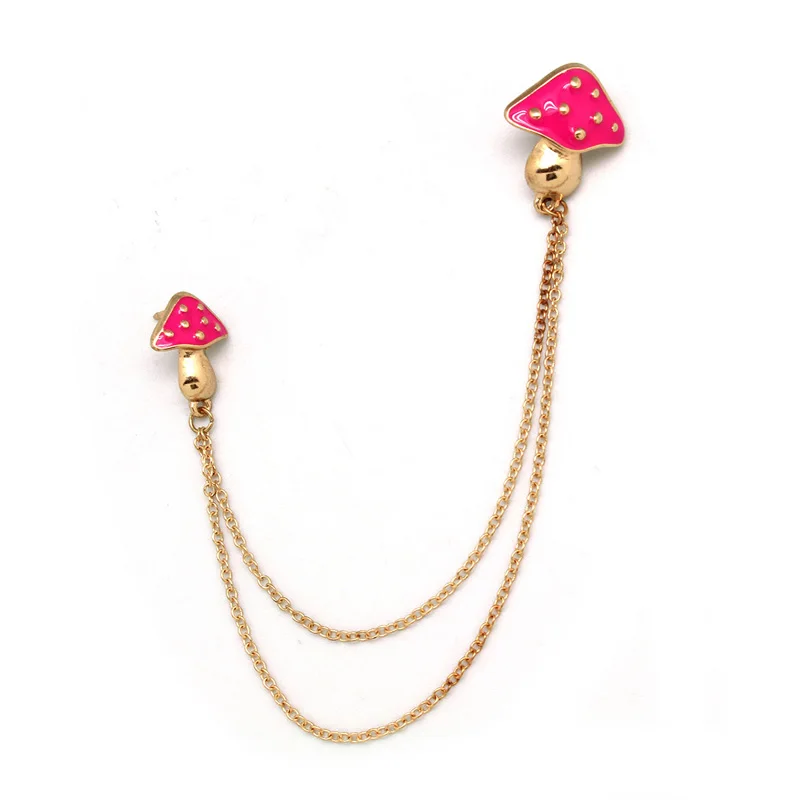 Модная новинка стильная брошь булавки для женщин и мужчин сплав эмаль грибной