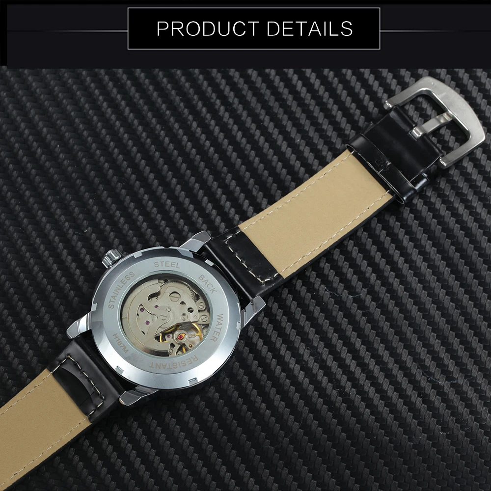 Часы наручные WINNER Мужские механические модные креативные автоматические с