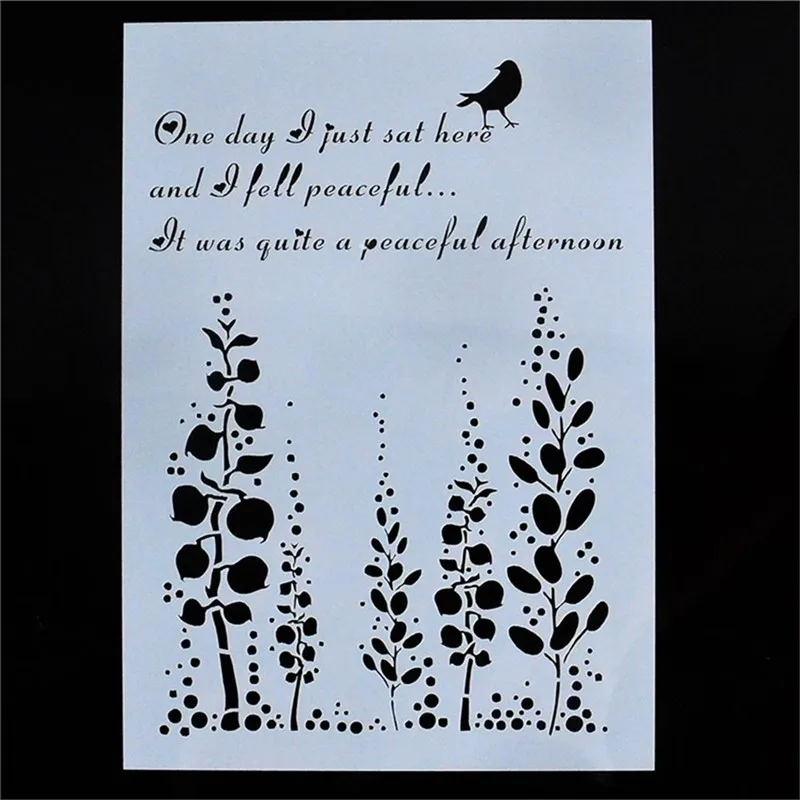 MS0013 маленькое Дерево DIY инструменты карта маскирующий спрей трафарет для