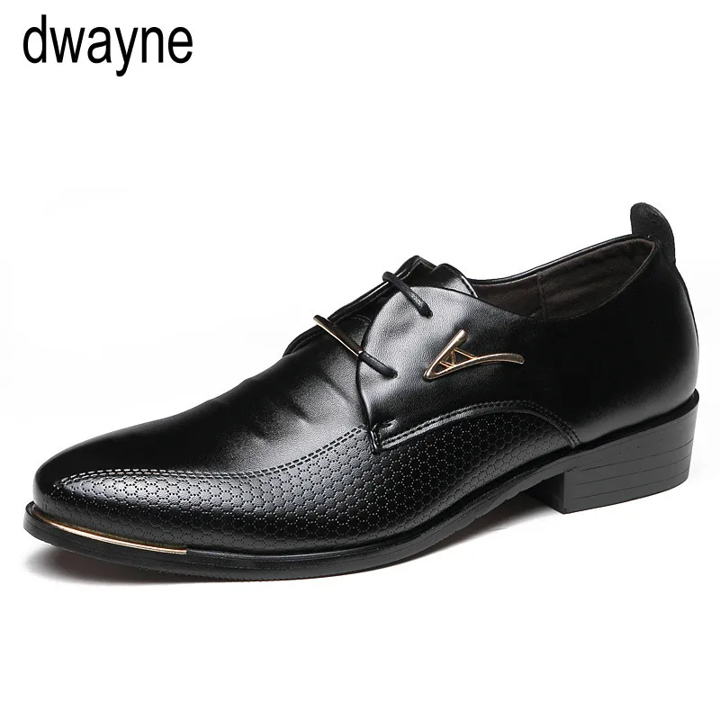 

Newly Men's Quality Patent Leather Shoes Zapatos de hombre Size 38-48 Black Leather Soft Man Dress men dress shoes leather