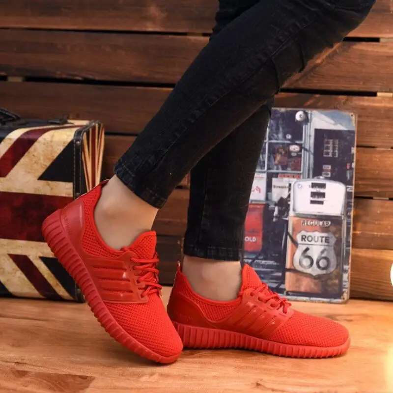 New Mesh Men Casual Shoes Lace-up Lightweight Comfortable Breathable Walking Sneakers Tenis Feminino Zapatos | Обувь