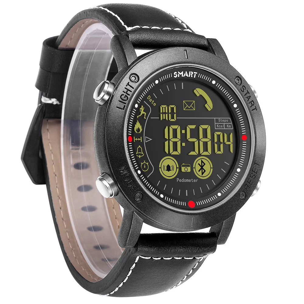 Мужские умные электронные спортивные часы 2018 светящиеся с Bluetooth хронограф