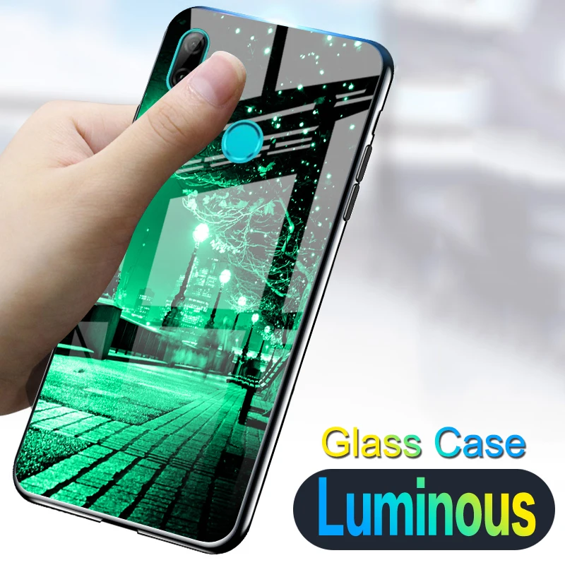 Роскошный блестящий чехол со Звездной ночью для Huawei P Smart FIG LX1 светящийся