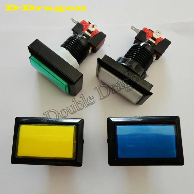 

50mm x 33mm rectangle illuminated push button switches game illuminated pushbutton with lights microswitches whole sets