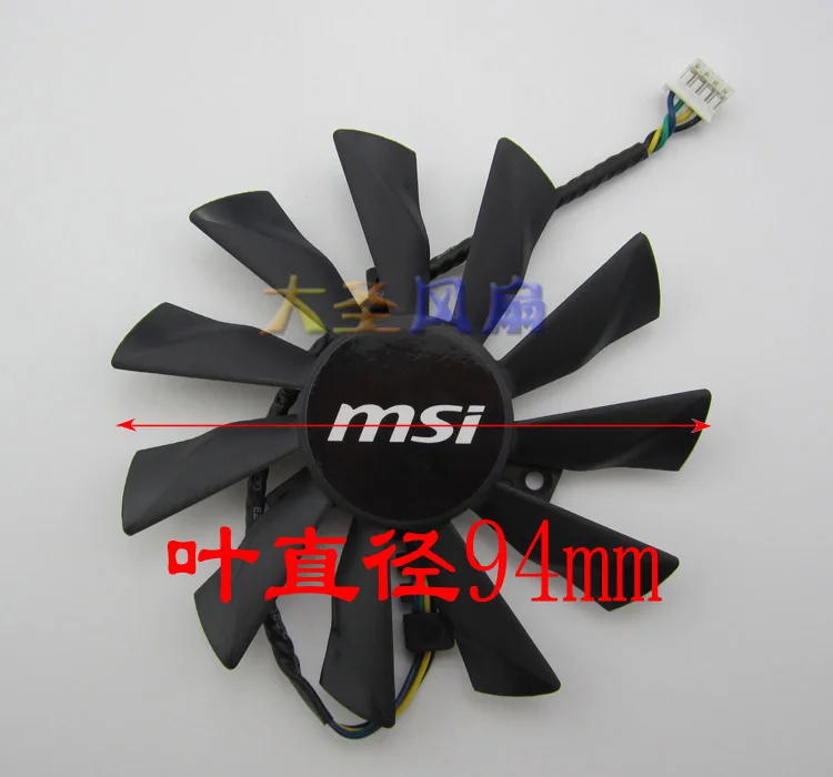 Новый оригинальный для MSI R9 280X 270X R7 260X Графика карты вентилятор охлаждения PLD10010S12HH