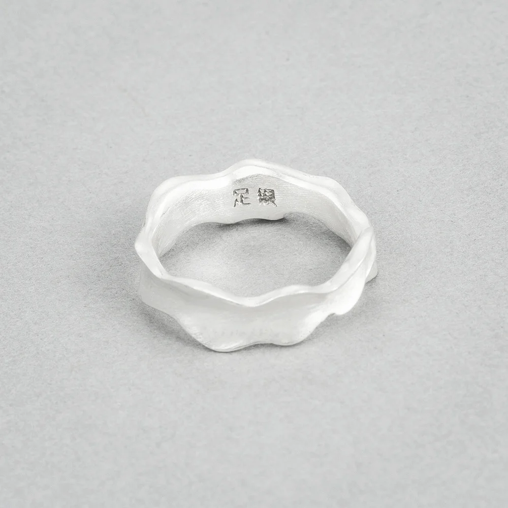 one piece leaf ring 100% 990 silver Jewelry Vintage Adjustable rings for women gift | Украшения и аксессуары