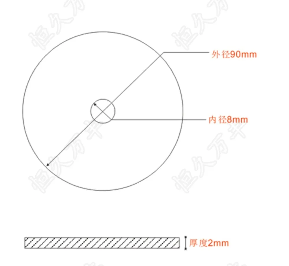 

Diameter:90mm inner hole:8mm thickness:2mm 360 degree Stainless steel dial scale disc