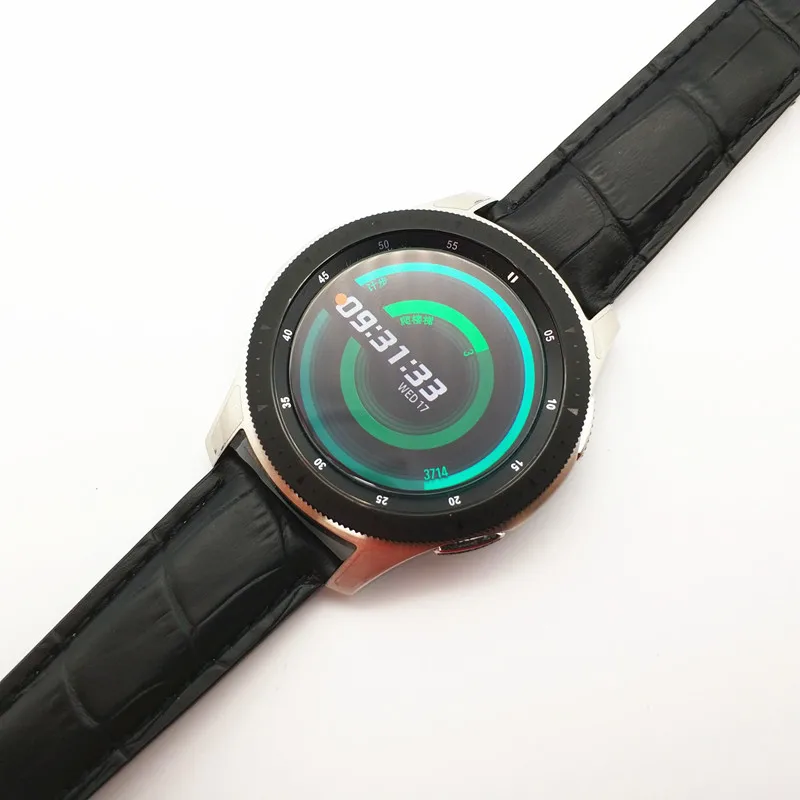 AKGLEADER новейший ремешок из натуральной кожи для samsung Galaxy Watch 46 мм 42 мм gear S3 Classic Frontier Huami Amazfit 22 мм