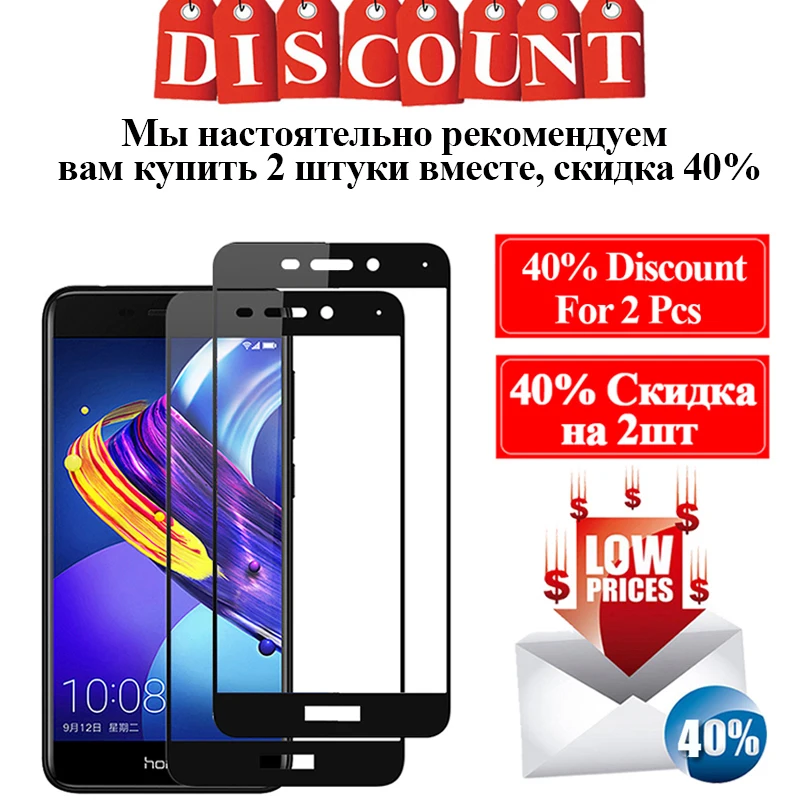 Защитное стекло для huawei honor 6a защита экрана 6c pro закаленное 6x на huawey honer 6 a c x 6cpro tremp