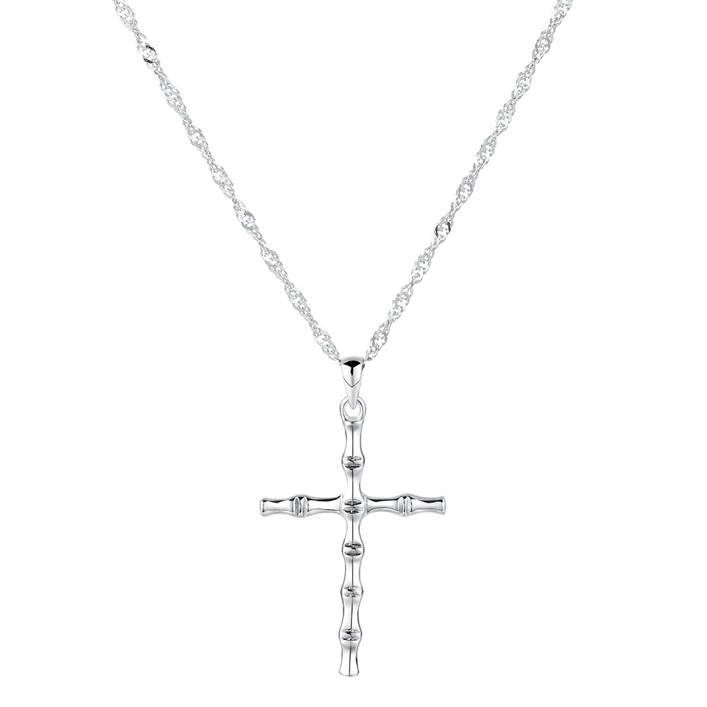 Pendant withNecklace GAGAFEEL чистый 925 подвеска в форме серебряного крестика Fit 925 ожерелье цепочка мужские ювелирные украшения Прекрасные ювелирные украшения - Окраска металла: Pendant withNecklace