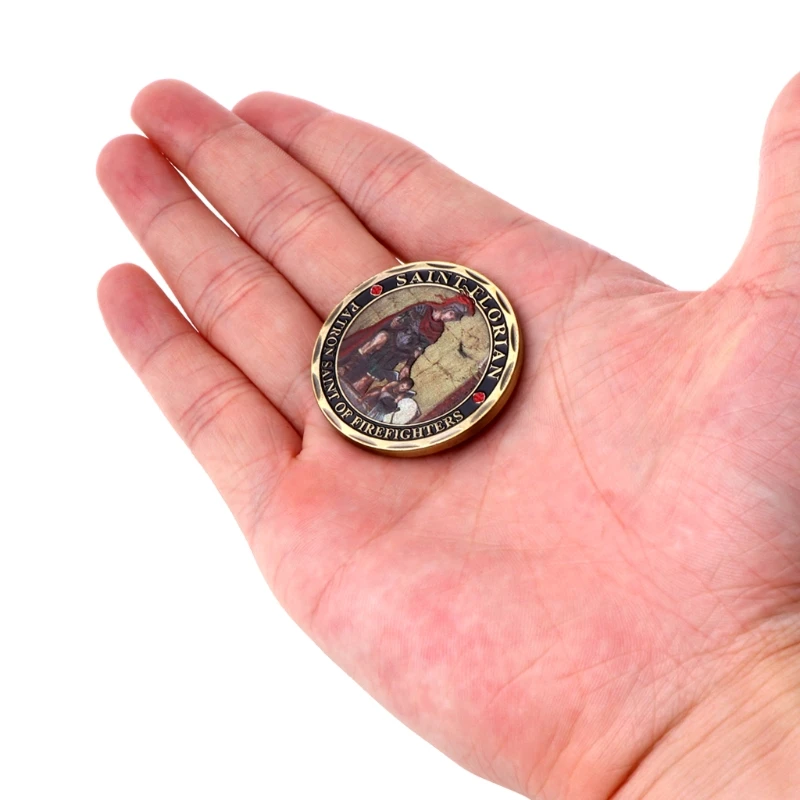 Памятная монета Святого Флориана покровитель пожарная помощь вызов