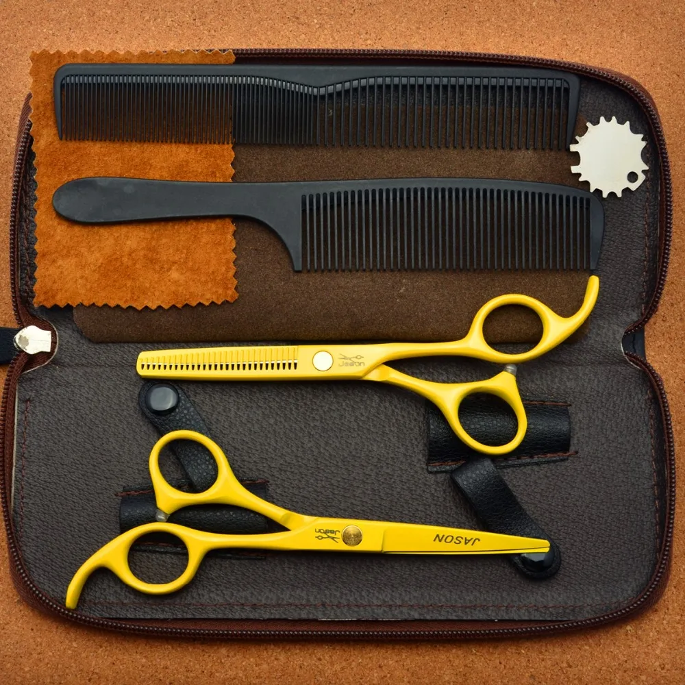 4 шт./компл. 5 ''бренд Jason Yellow Japan 440C профессиональные человеческие волосы