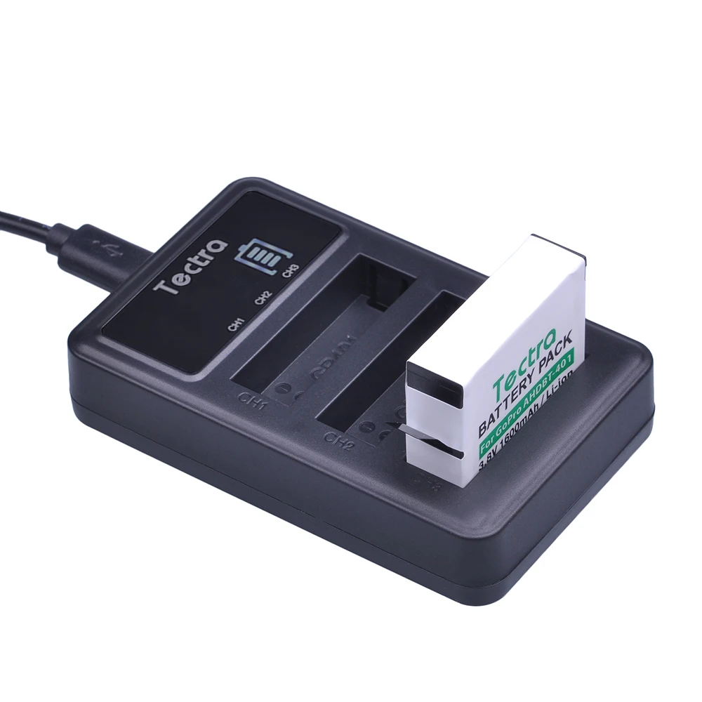 3PCS AHDBT-401 AHDBT 401 AHDBT401 Camera Battery +LED USB 3-Slot Charger For Go Pro GoPro Hero 4 Hero4 HERO4 Sport Action | Электроника