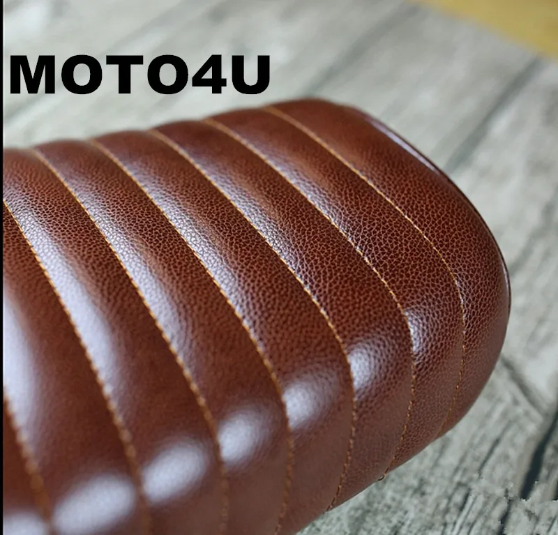 MOTO4U универсальные сиденья для кафе гонщика мотоцикла полосатые шовные подушки