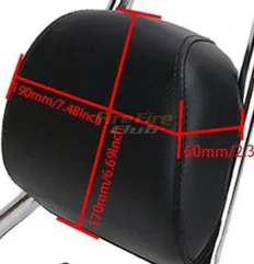

for Harley Sportster XL883 1200 48 04-16 15 14 Motorcycle Backrest Cushion Pad Passenger Sissy Bar Black