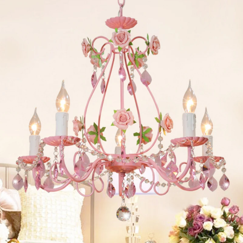 Романтический пастырской гостиной лампа спальня потолочный светильник