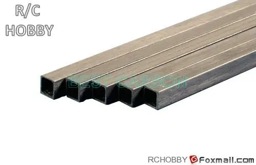 10 шт., 3,0 мм x 2,0 мм x 1000 мм, квадратные трубки из углеродного волокна