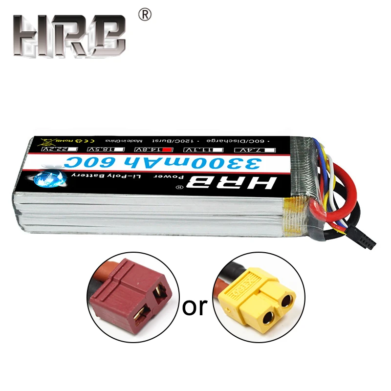 HRB 2S 7,4 V 11,1 V Lipo батарея 3300mAh T Deans 60C XT60 3S 1S 3,7 V RC Квадрокоптер самолет автомобили части 14,8 V 18,5 V 22,2 V 4S 5S 6S