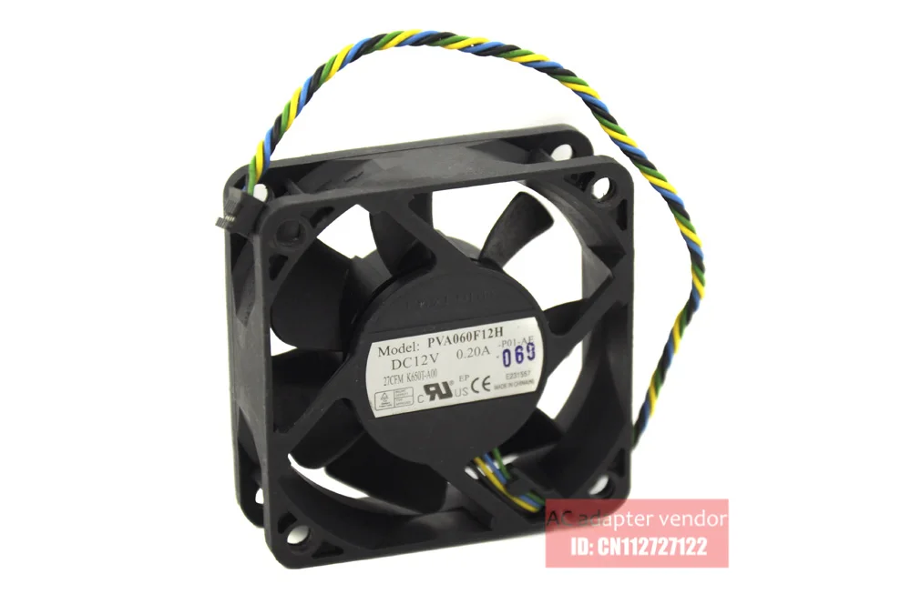 Вентилятор охлаждения PWM PVA060F12H 4 провода 6 см 12 В 6020 А|cooling fan|4 wire fanfoxconn cooling fan |