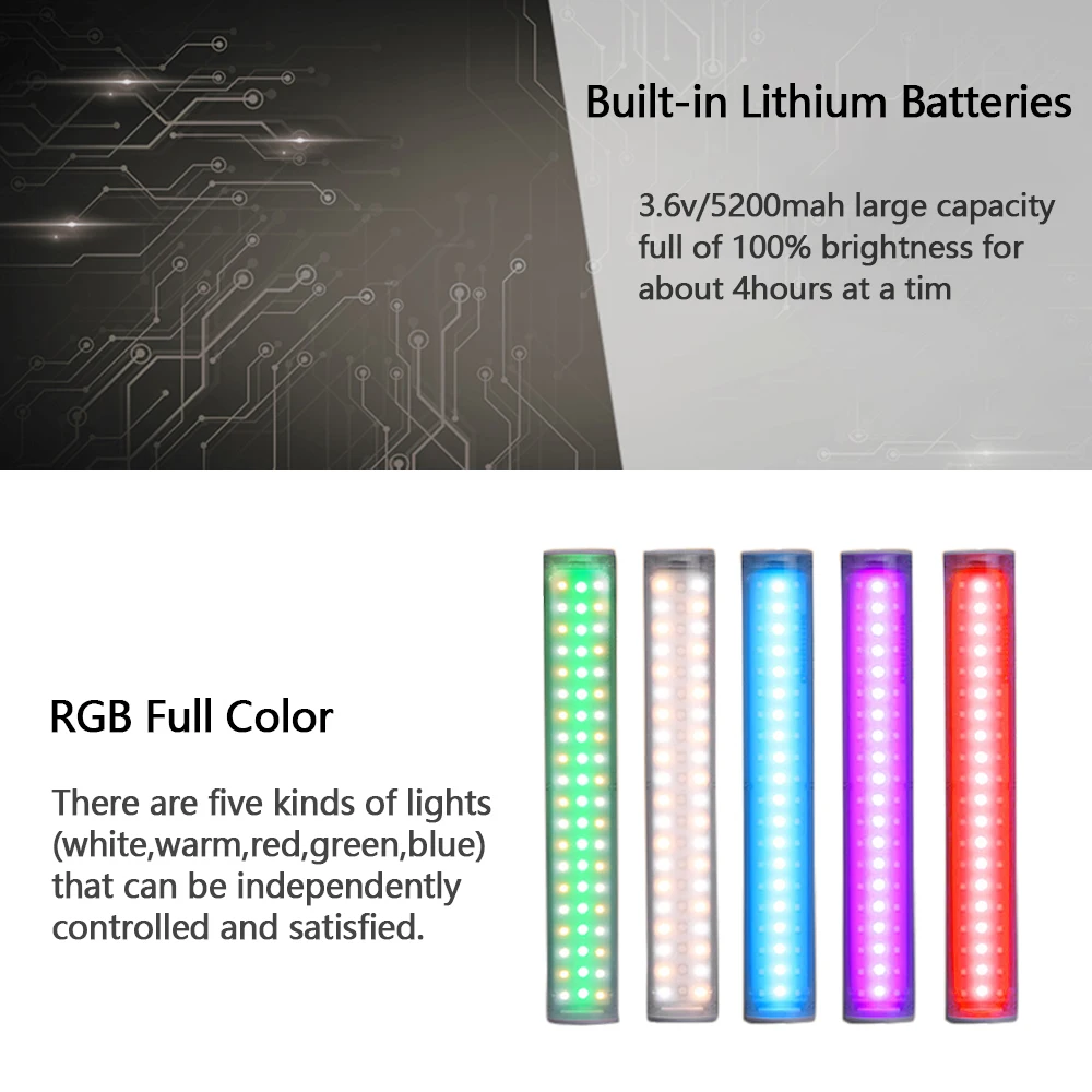 Светодиодная лампа YONGNUO YN60 Pro 3200 5500K RGB со встроенным аккумулятором 5200 мА ·