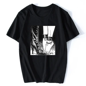 Эстетика Vaporwave Япония Otaku скейт 2019 Лето Junji Ito футболка мужские хип-хоп мужскиеженские аниме ужасные повседневные футболки