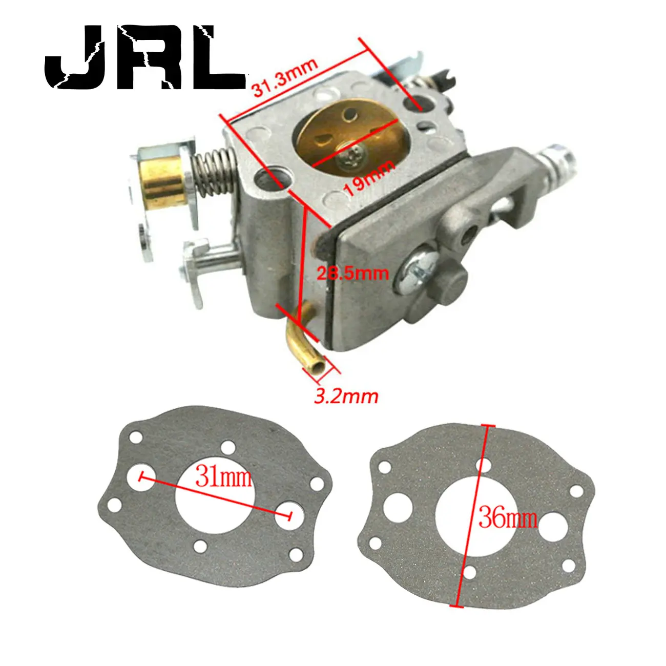 

Carburetor & Gaskets Fits Husqvarna 136 137 141 142 Chainsaw 2 Pcs